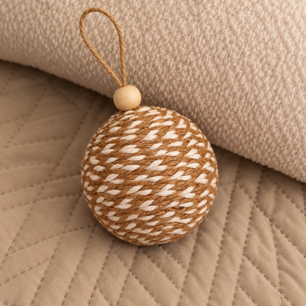 CHRISTMAS - Jute Bauble Ornament No.03