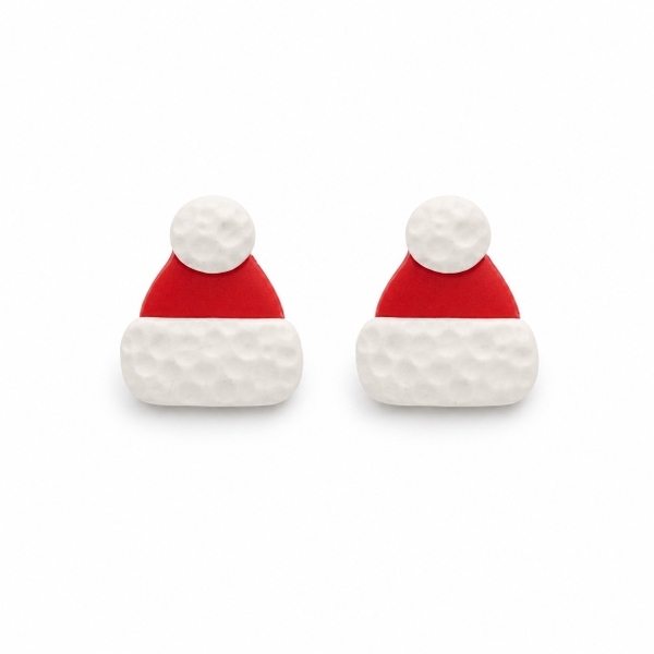 ELI & LOU - Clay Earrings in Santa Hat