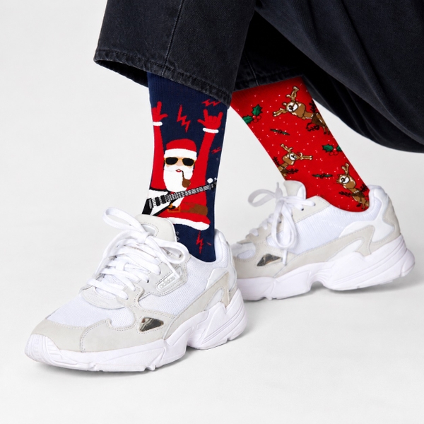 CHRISTMAS - 'Rockin’ Santa' Holiday Crew Socks