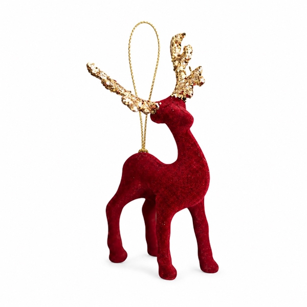 Velvet CHRISTMAS Ornament - Reindeer