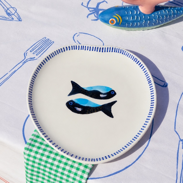 BÁT TRÀNG CERAMIC - Fish Heart Plate
