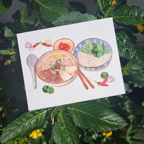 PHANHSHI STUDIO - ‘Bún Bò / Beef Noodle' Postcard