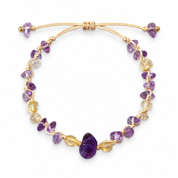 MERAKI TOWN - Niwa Bracelet in Citrine, Amethyst