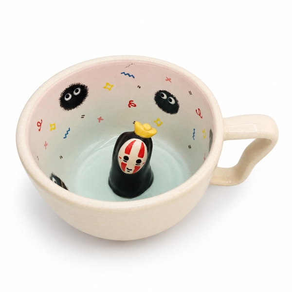 MEOW POTTERY - Short Mug With No Face Inside