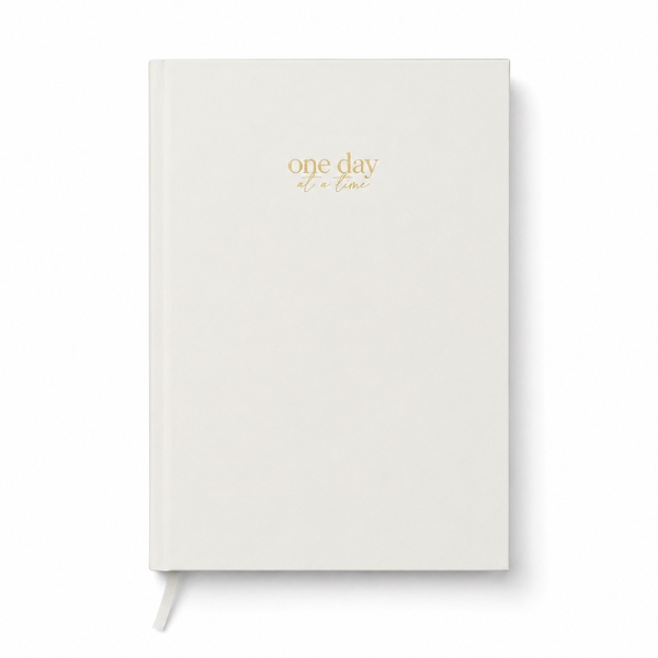 THE JOY - ‘One Day At A Time’ Notebook in White