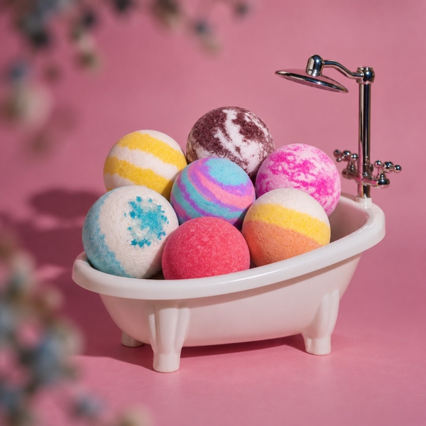 LABBI - ‘Pea Flower’ Fizzy Bath Bomb