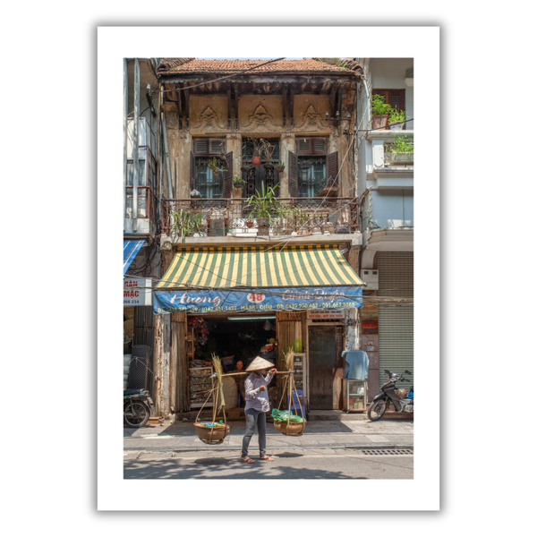 MARCUS LACEY - 'Lady With Bamboo Basket' Print