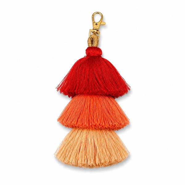 Handmade Tassel Charm in Red