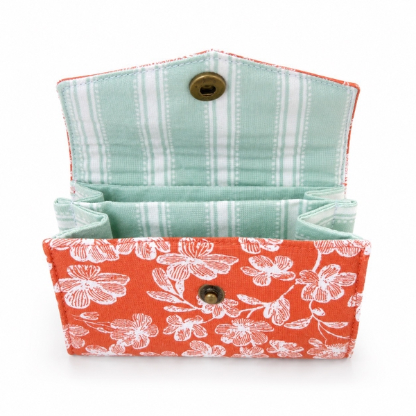 RUNG HANDMADE - 'White Leaf' Small Wallet