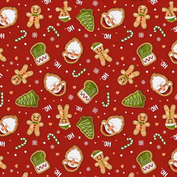 TIỆM CÁ TRỨNG - 'Cookie Wonderland' Christmas Wrapping Paper