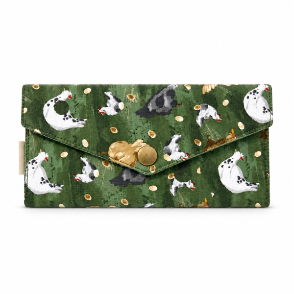 RỪNG HANDMADE - 'Chicken Meadow' Long Fabric Wallet