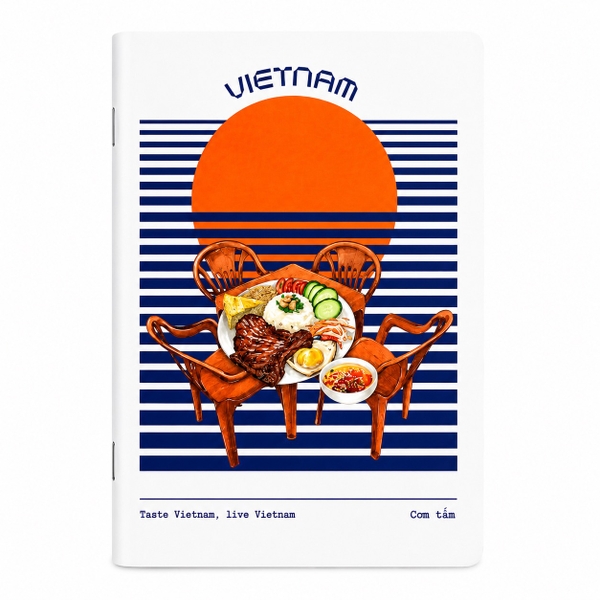 XLAND - 'Taste Vietnam, Live Vietnam' Glitter Notebook