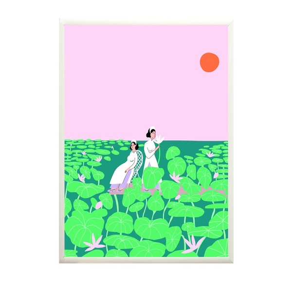 FRAMED Nicki Blackbeard 'Lotus Girls'