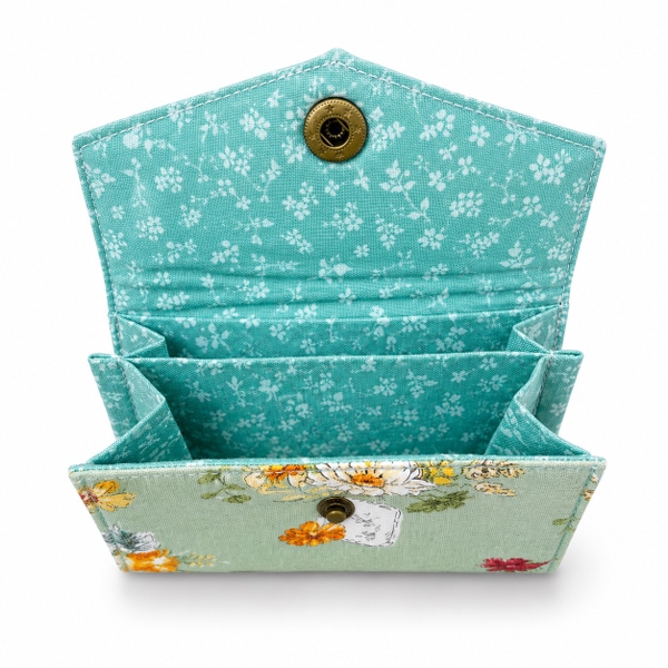 RUNG HANDMADE - 'Flower Vase' Small Wallet
