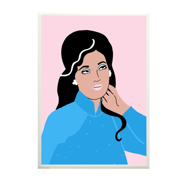 FRAMED Nicki Blackbeard Blue 'Ao Dài'