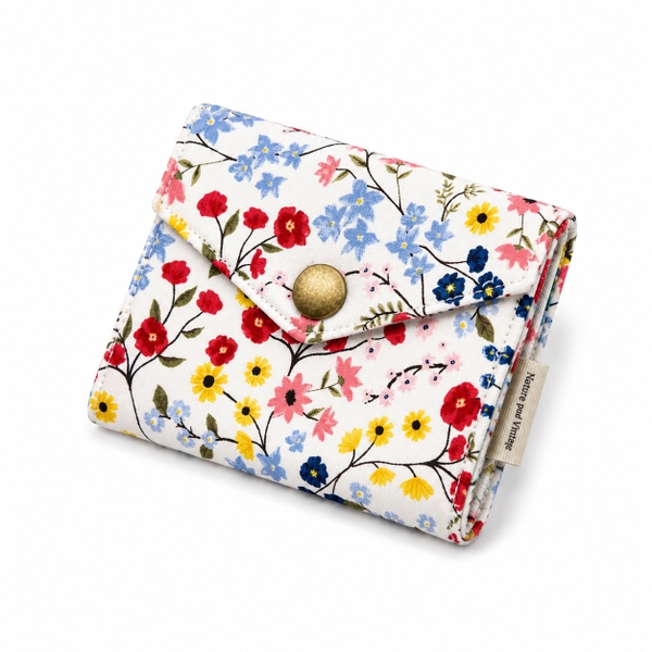 RUNG HANDMADE - 'Colorful Flower' Small Wallet