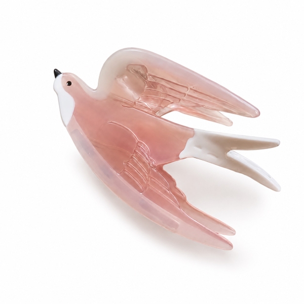 HAIR ACCESSORY - Hair Claw in Pink Swallow