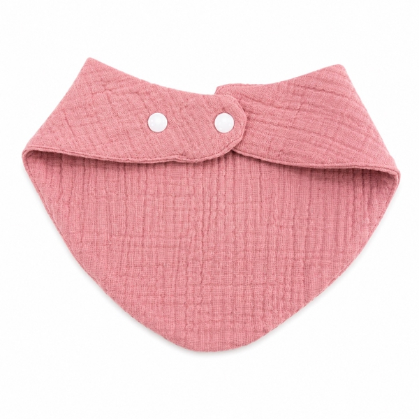 Muslin Bib For Babies - Blush Pink