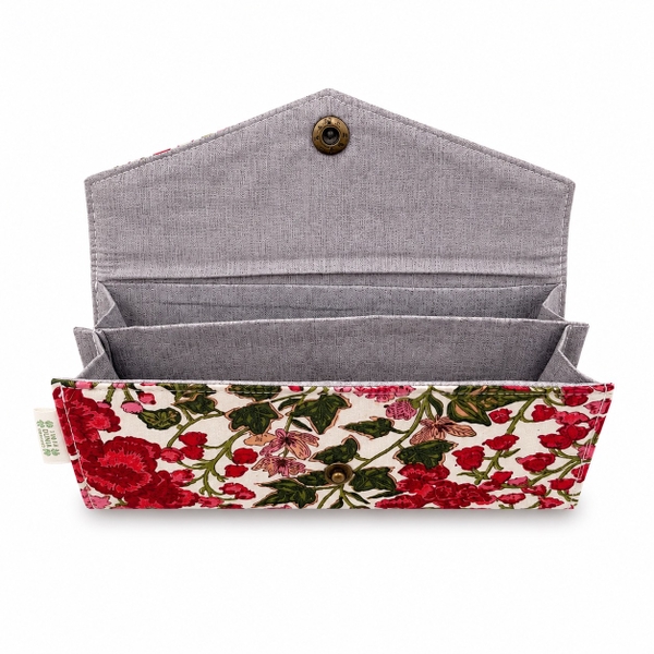RỪNG HANDMADE - 'Red Poppy' Long Fabric Wallet