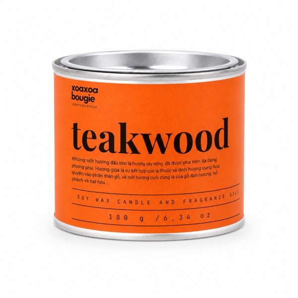 XOAXOA BOUGIE - ‘Teakwood’ Scented Candle