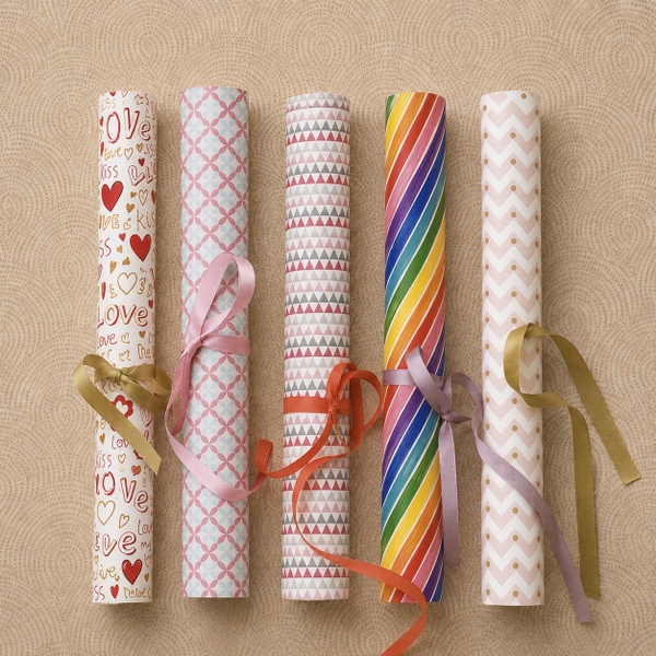 TIỆM CÁ TRỨNG - 'Zigzag & Polka Dot' Wrapping Paper
