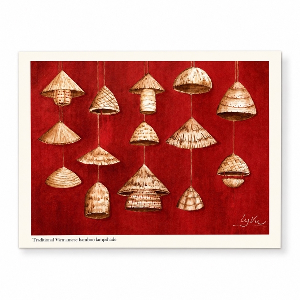 LY VU - 'Traditional Vietnamese Bamboo Lampshade' Print
