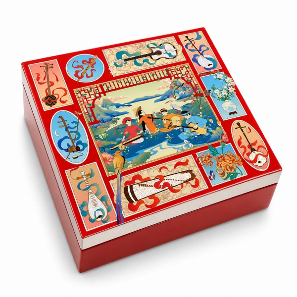 LA'ARTISAN - 'Đờn Ca Tài Tử' Gold Plated Lacquer Box