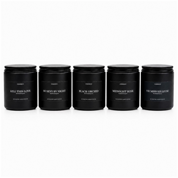 CODEDECO - ‘Black Orchid’ Scented Candle