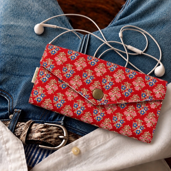 RỪNG HANDMADE - 'Bellflower' Long Fabric Wallet