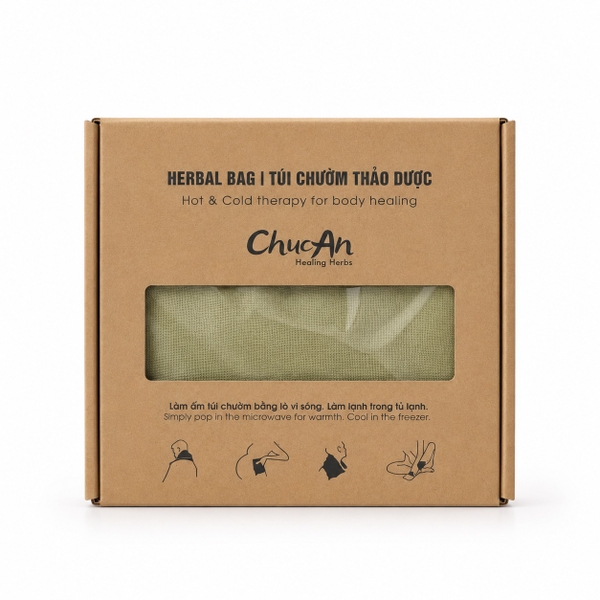 CHUC AN HEALING HERBS - Large Herbal Bag In Army Green