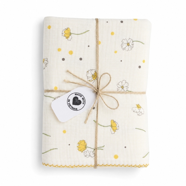 Muslin Blanket For Babies - Daisy