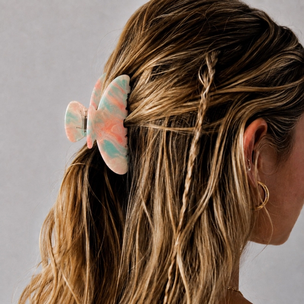 HAIR ACCESSORY - Heirloom Hair Claw in Shimmer Cotton Candy
