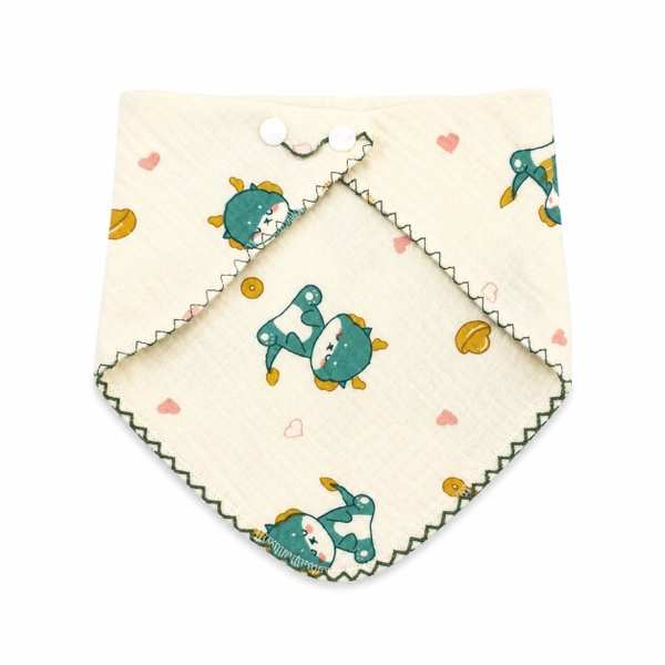 Muslin Bib For Babies - Dragon