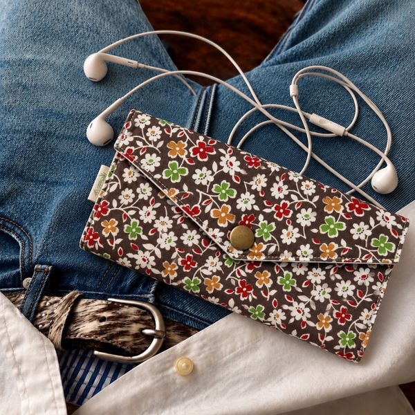 RỪNG HANDMADE - 'Ditsy Floral' Long Fabric Wallet