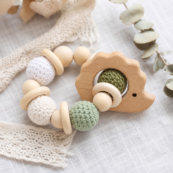 KID & BABY - Crochet Teething Toy in Hedgehog
