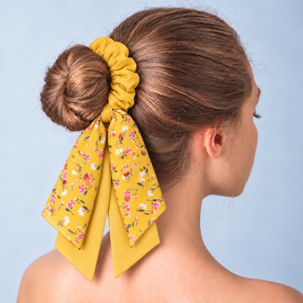 RỪNG HANDMADE - Long Bow Scrunchies in Yellow