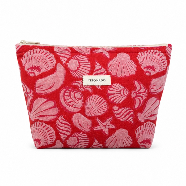 Make Up Purse - Seashell In Red