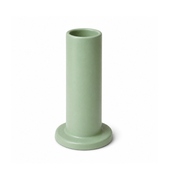 BAT TRANG - Ceramic Tall Candle Holder In Mint