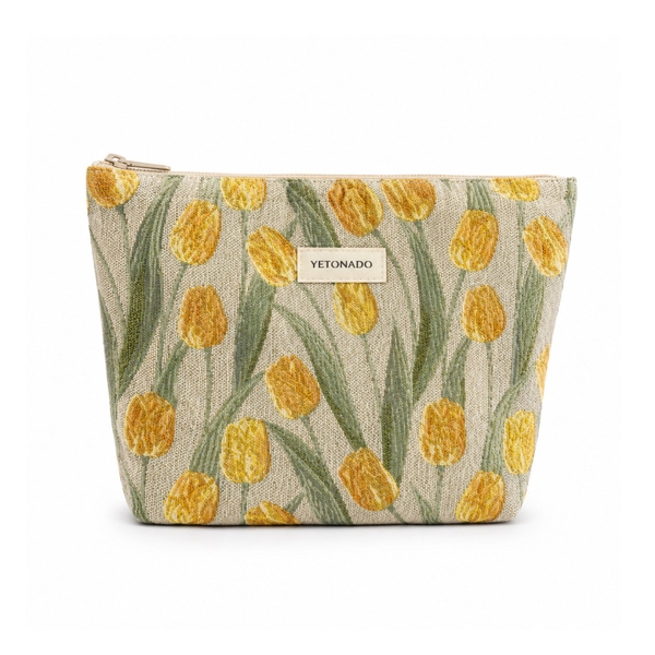 Make Up Purse - Yellow Tulip