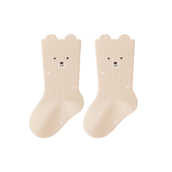 BABY CREW SOCKS - Brown Bear