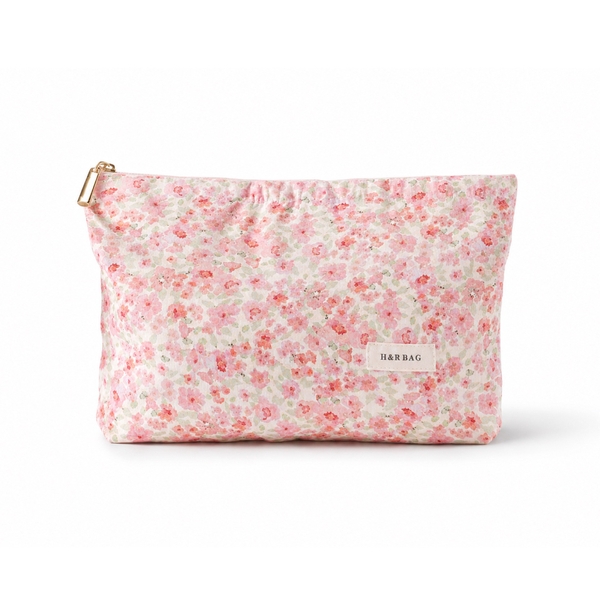 Make Up Purse - Tiny Pink Flower