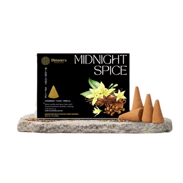 DIMANTRA - 'Midnight Spice' Cone Incense