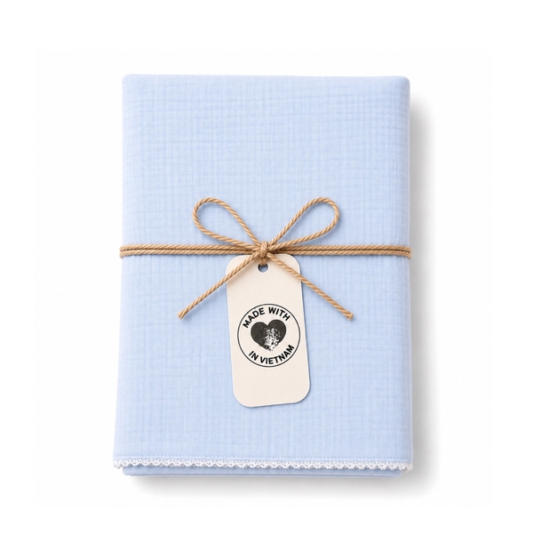 Muslin Blanket For Babies - Baby Blue