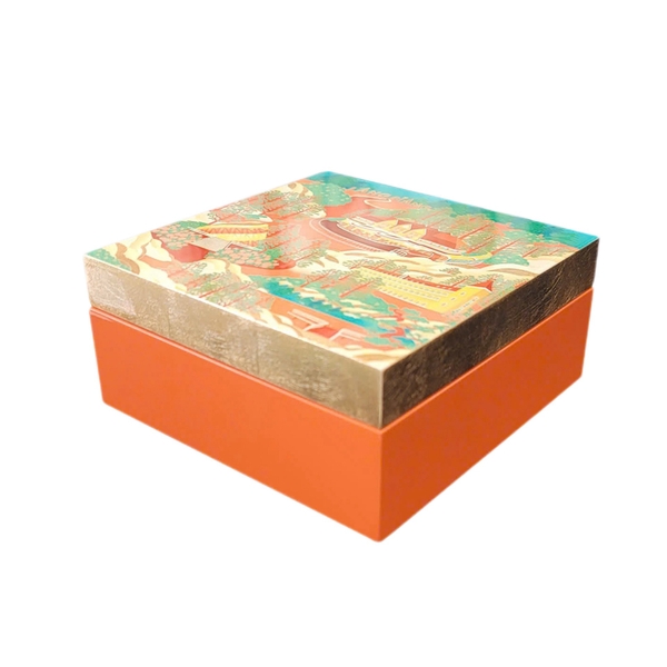 LA'ARTISAN - 'Ga Đà Lạt - Da Lat Train Station' Gold Plated Lacquer Box