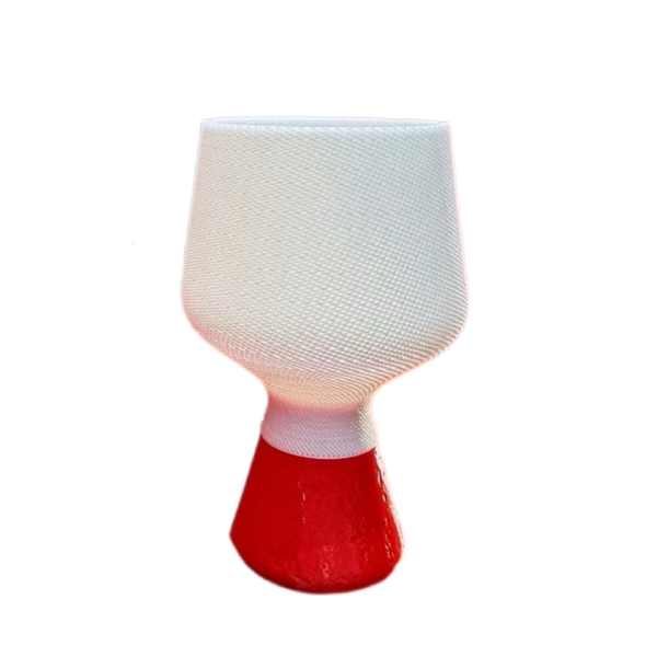 ILLU.3D Lighting – 3D Printing Wine Glass Lamp In White