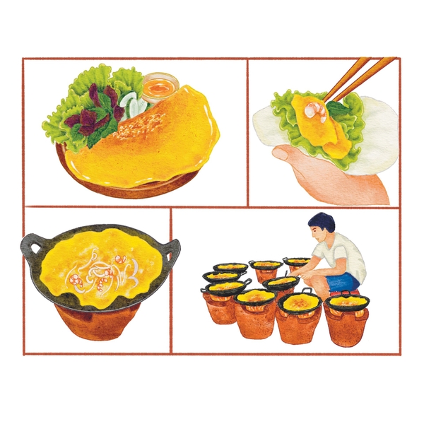 PHANHSHI STUDIO - ‘Bánh Xèo / Vietnamese Sizzling Pancake' Postcard