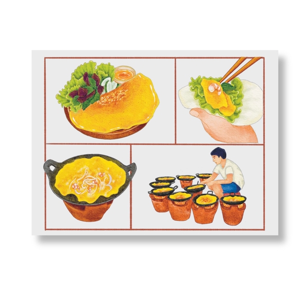 PHANHSHI STUDIO - ‘Bánh Xèo / Vietnamese Sizzling Pancake' Postcard