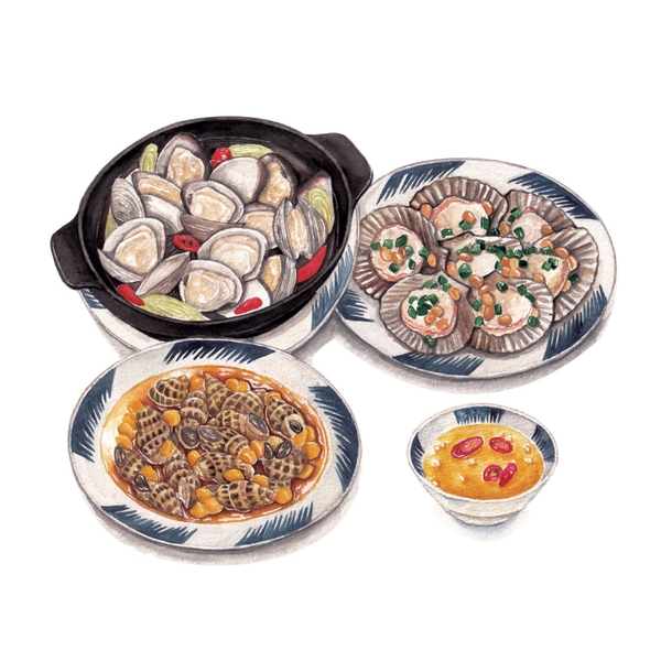 PHANHSHI STUDIO - ‘Sea Food' Postcard