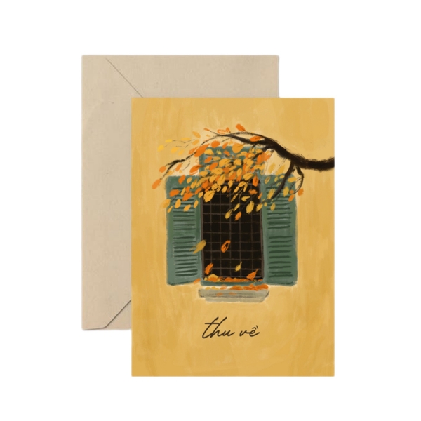I Have Been There - 'Autumn Window' Greeting Card
