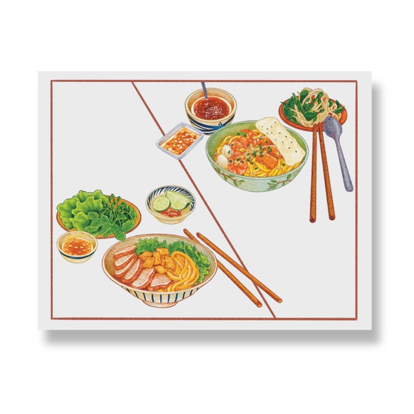 PHANHSHI STUDIO - ‘Cao Lầu & Mì Quảng / Cao Lau & Quang Style Noodle' Postcard